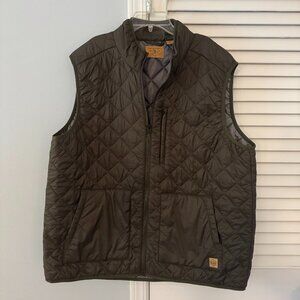 RedHead Ranch Quilted Vest for Men - Olive Green